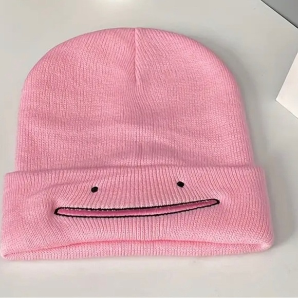 Pokémon Ditto Beanie Pink Ribbed - Picture 1 of 1